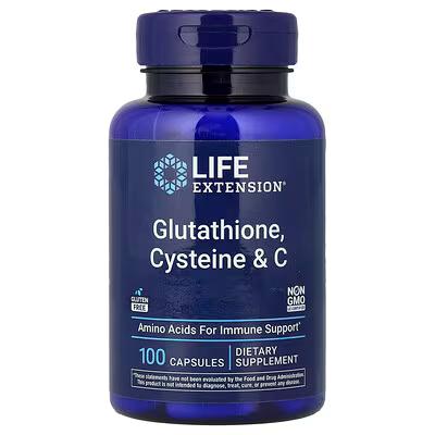 Life Extension Glutathione Cysteine & C — العلبة الأصلية بختم المصنّع